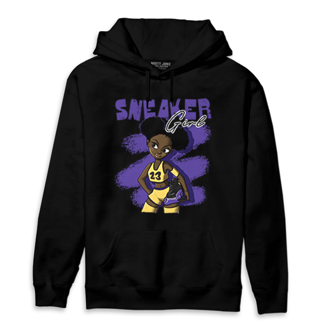 Field Purple 12s Hoodie Match Black Sneaker Girl - NastyJamz