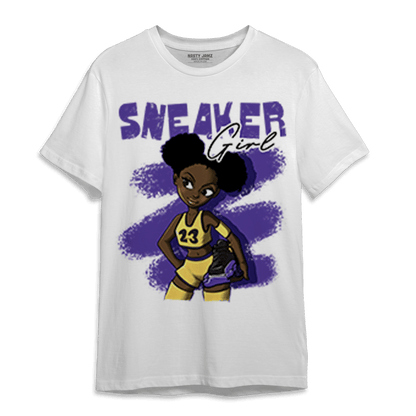 Field Purple 12s T Shirt Match Black Sneaker Girl - NastyJamz