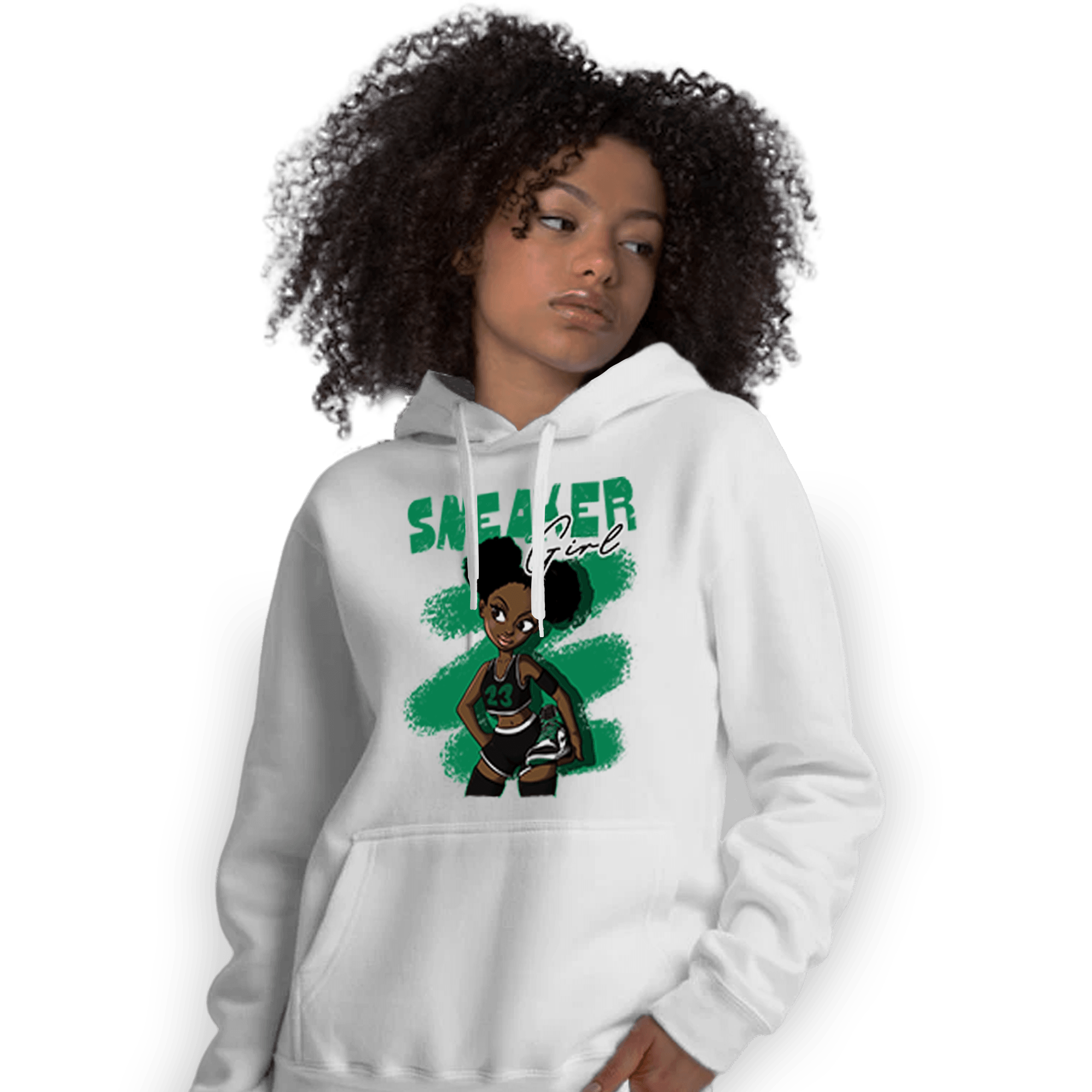 Celtic Lucky Green 1s Hoodie Match Black Sneaker Girl - NastyJamz