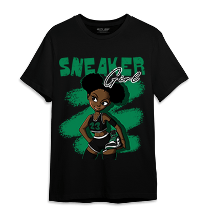 Celtic Lucky Green 1s T Shirt Match Black Sneaker Girl - NastyJamz