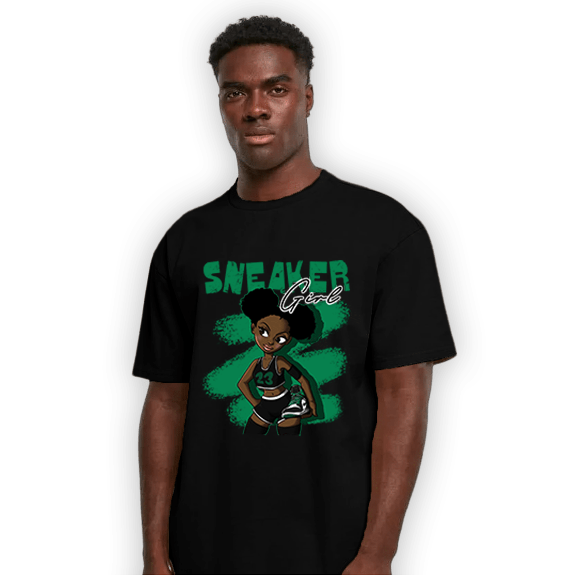 Celtic Lucky Green 1s T Shirt Match Black Sneaker Girl - NastyJamz