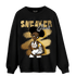 High OG Metallic Gold 1s Sweatshirt Match Black Sneaker Girl - NastyJamz