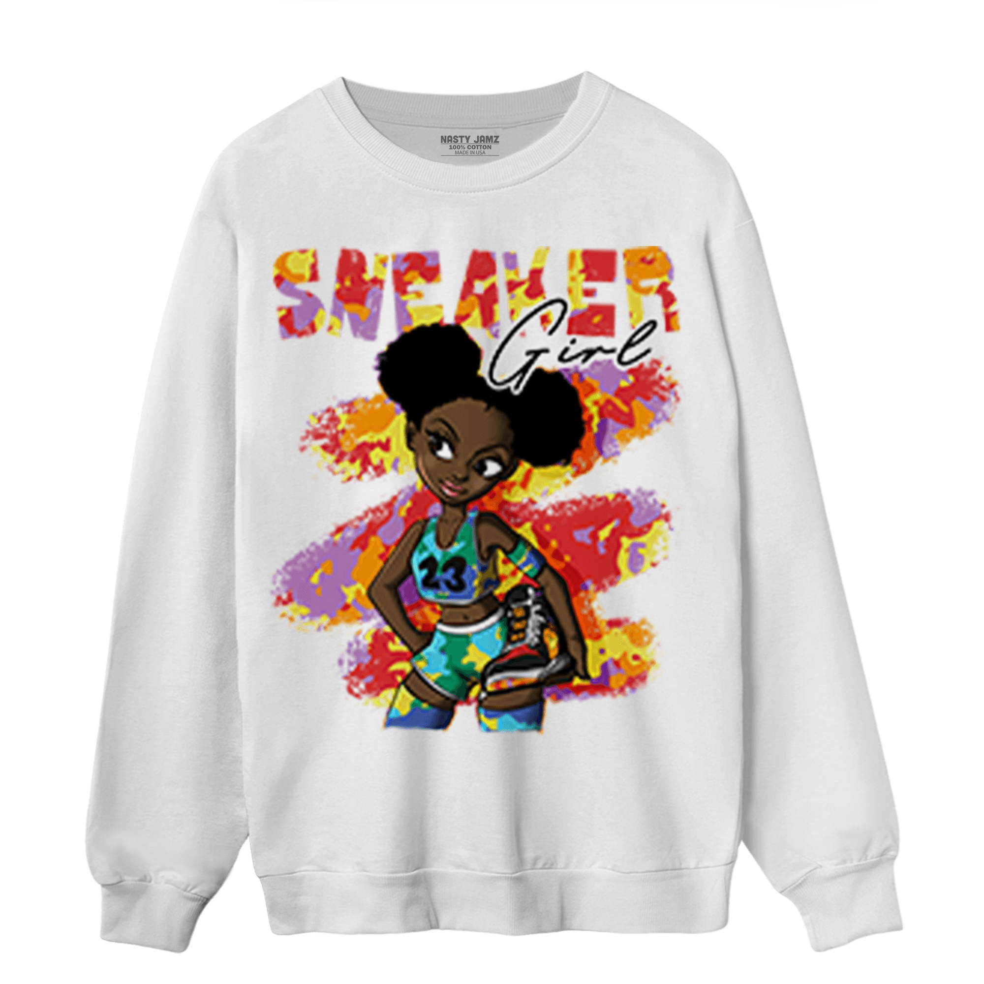 Mid GS Six Championships 1s Sweatshirt Match Black Sneaker Girl - NastyJamz