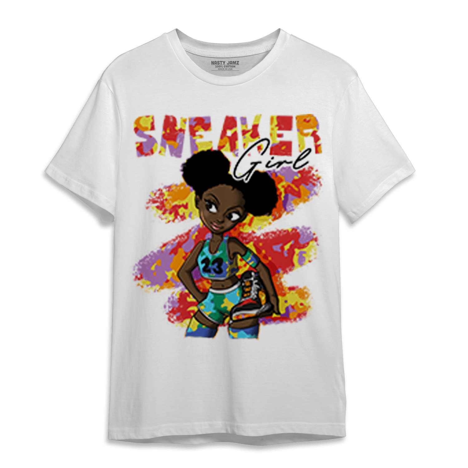 Mid GS Six Championships 1s T Shirt Match Black Sneaker Girl - NastyJamz