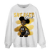Mid SE Black Gold 1s Sweatshirt Match Black Sneaker Girl - NastyJamz