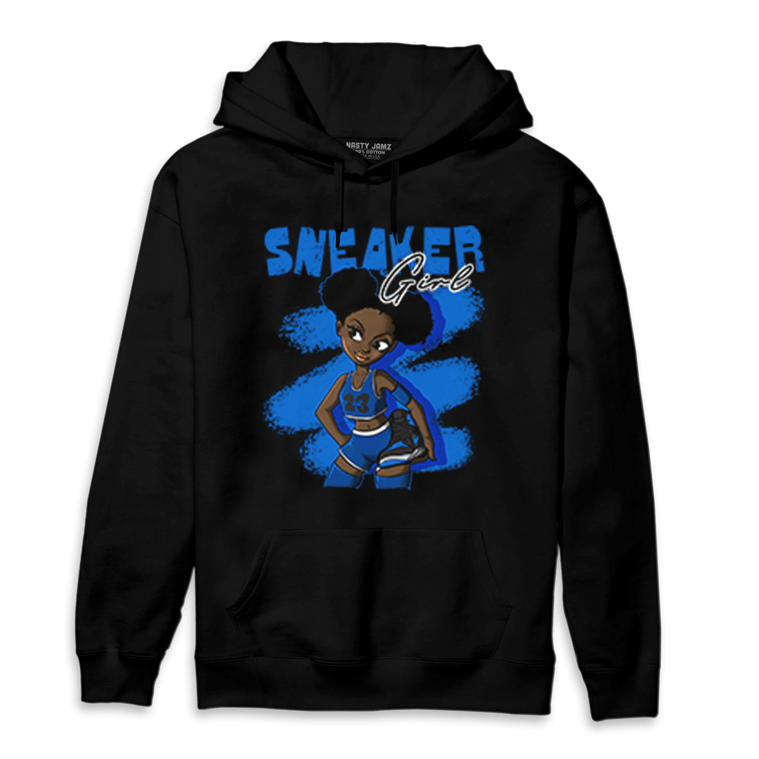 Royal Reimagined 1s Hoodie Match Black Sneaker Girl - NastyJamz