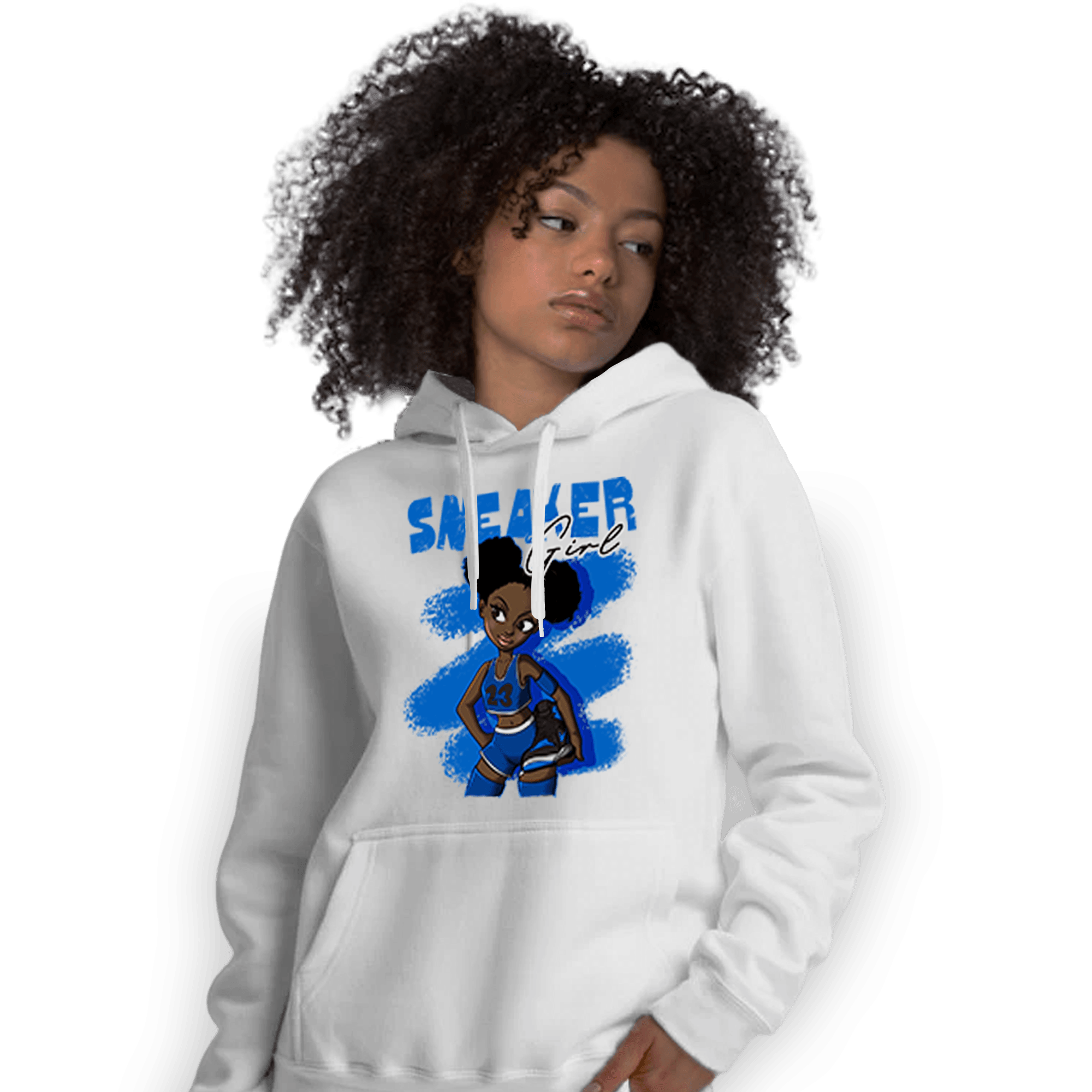 Royal Reimagined 1s Hoodie Match Black Sneaker Girl - NastyJamz