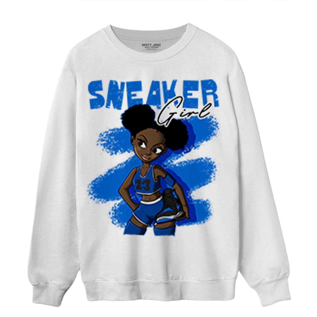 Royal Reimagined 1s Sweatshirt Match Black Sneaker Girl - NastyJamz
