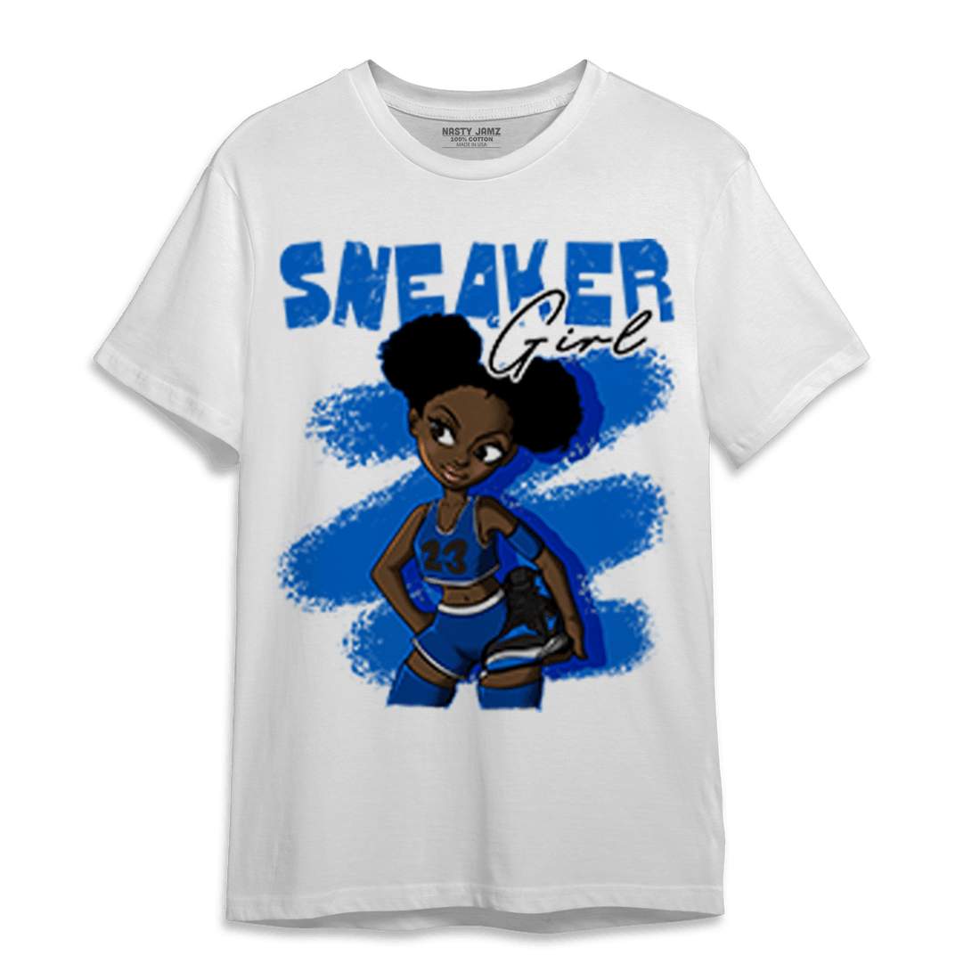 Royal Reimagined 1s T Shirt Match Black Sneaker Girl - NastyJamz