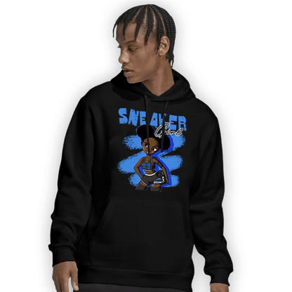 University Blue Toe 1s Hoodie Match Black Sneaker Girl - NastyJamz