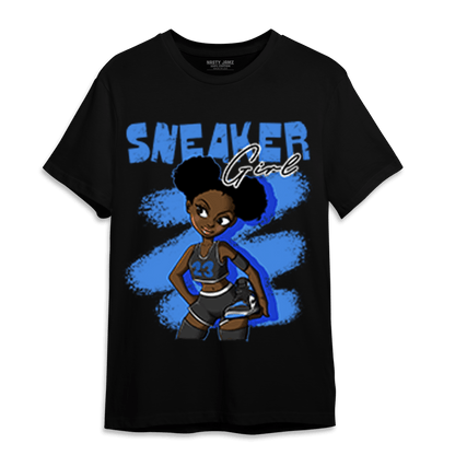 University Blue Toe 1s T Shirt Match Black Sneaker Girl - NastyJamz