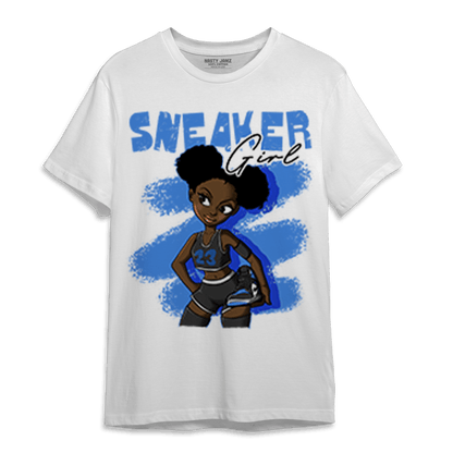 University Blue Toe 1s T Shirt Match Black Sneaker Girl - NastyJamz