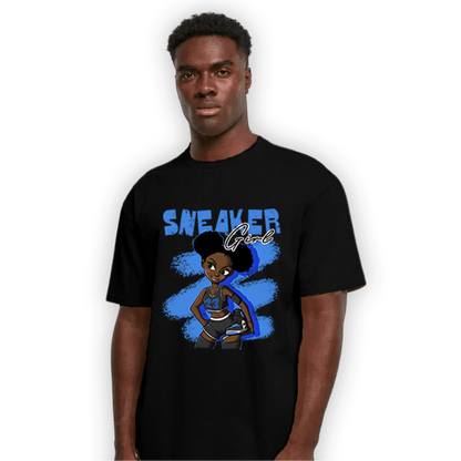 University Blue Toe 1s T Shirt Match Black Sneaker Girl - NastyJamz