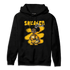 Yellow Ochre 1s Hoodie Match Black Sneaker Girl - NastyJamz