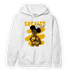 Yellow Ochre 1s Hoodie Match Black Sneaker Girl - NastyJamz