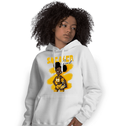 Yellow Ochre 1s Hoodie Match Black Sneaker Girl - NastyJamz