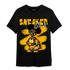 Yellow Ochre 1s T Shirt Match Black Sneaker Girl - NastyJamz