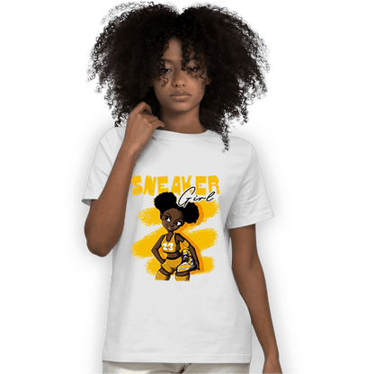 Yellow Ochre 1s T Shirt Match Black Sneaker Girl - NastyJamz