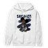 White Navy 3s Hoodie Match Black Sneaker Girl - NastyJamz
