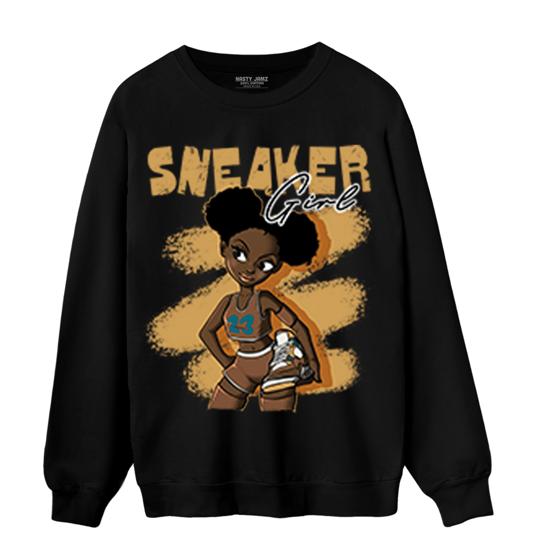 Cacao Wow 4s Sweatshirt Match Black Sneaker Girl - NastyJamz