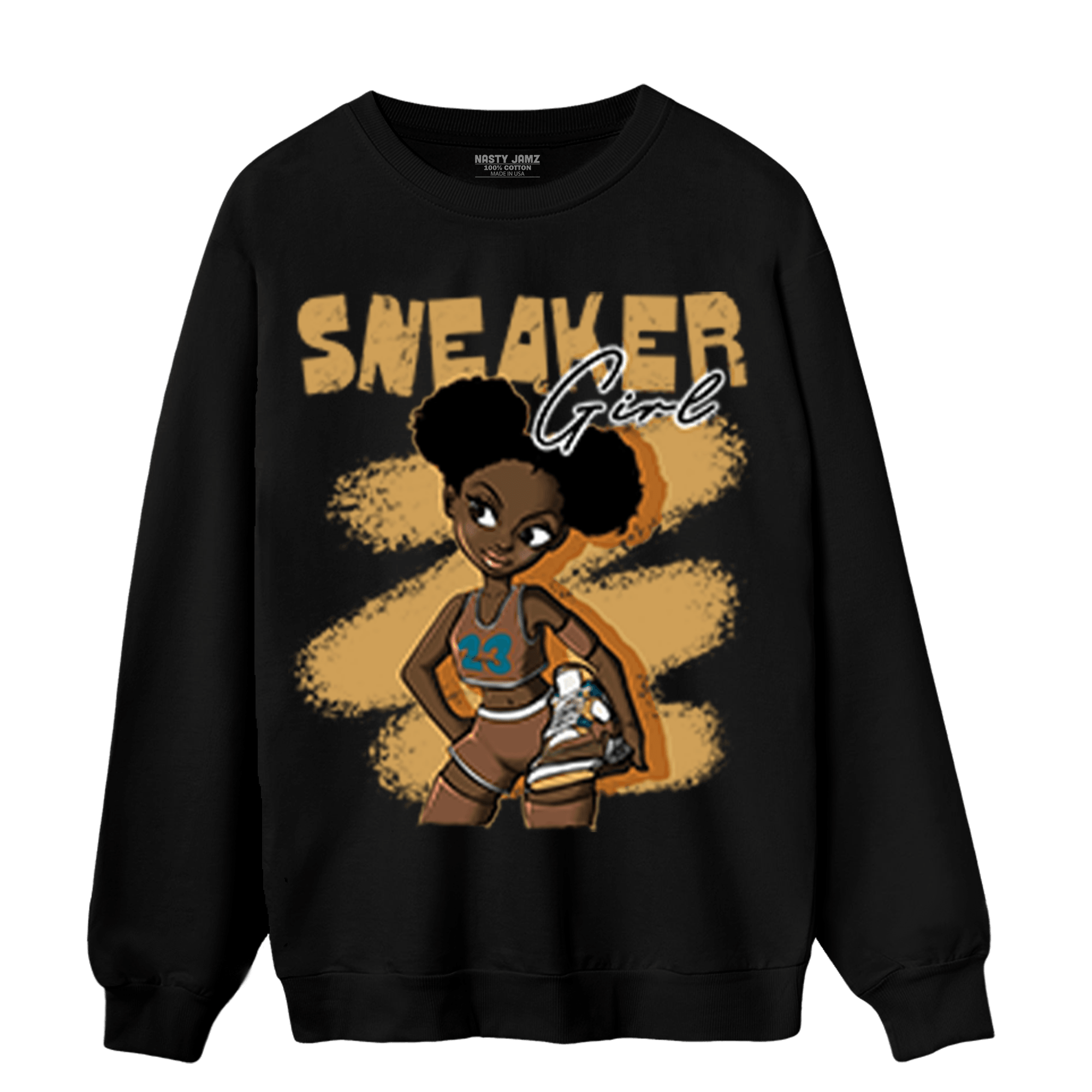 Cacao Wow 4s Sweatshirt Match Black Sneaker Girl - NastyJamz
