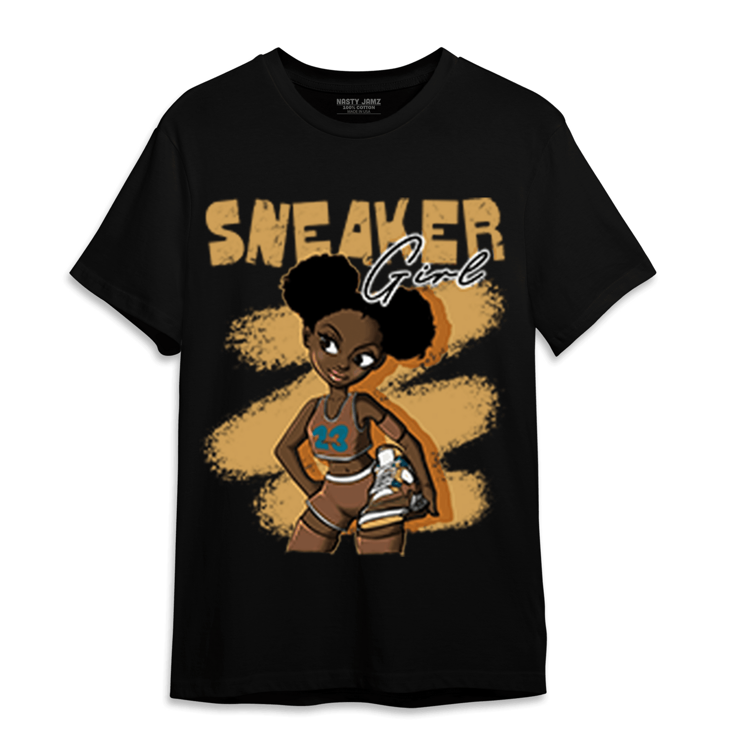 Cacao Wow 4s T Shirt Match Black Sneaker Girl - NastyJamz