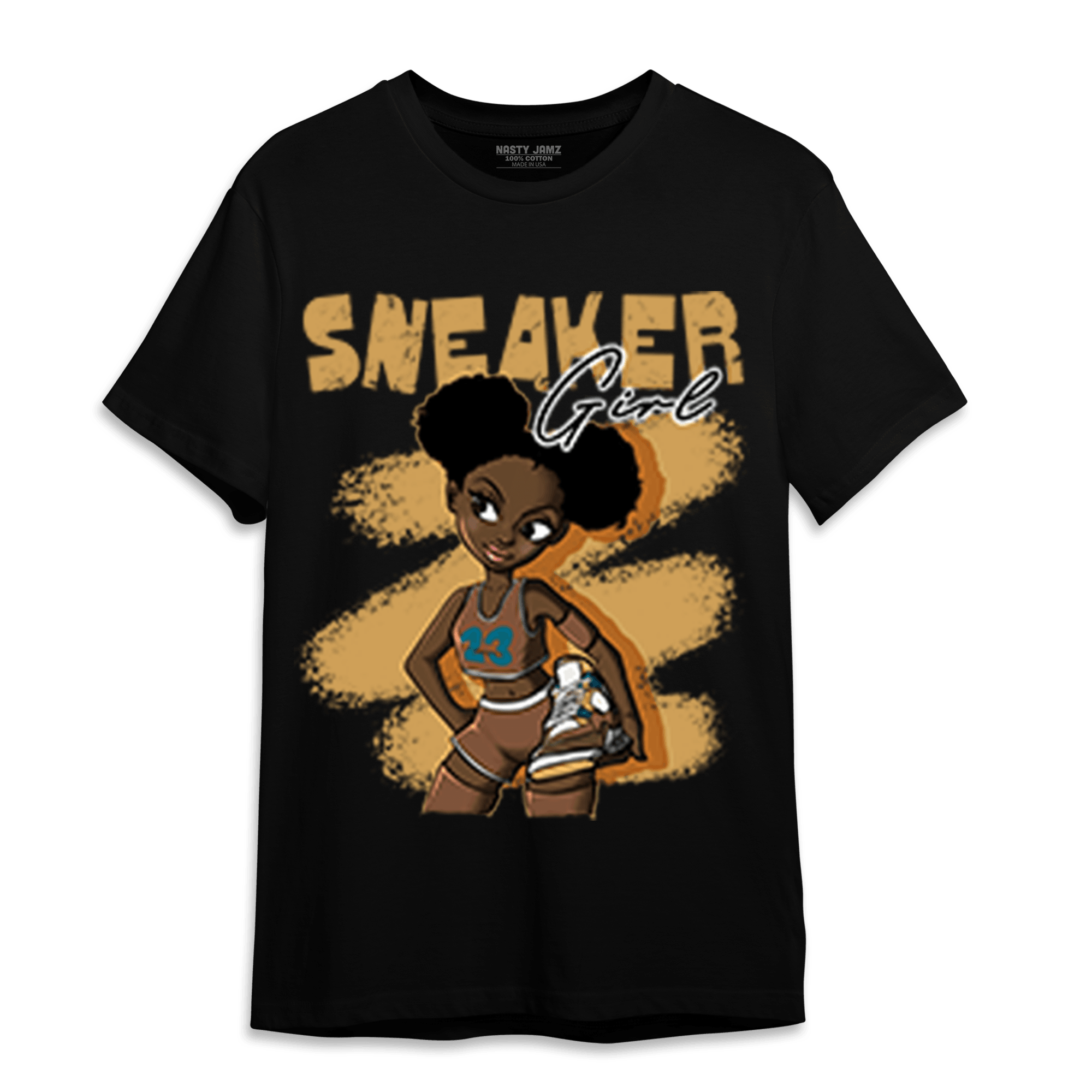 Cacao Wow 4s T Shirt Match Black Sneaker Girl - NastyJamz