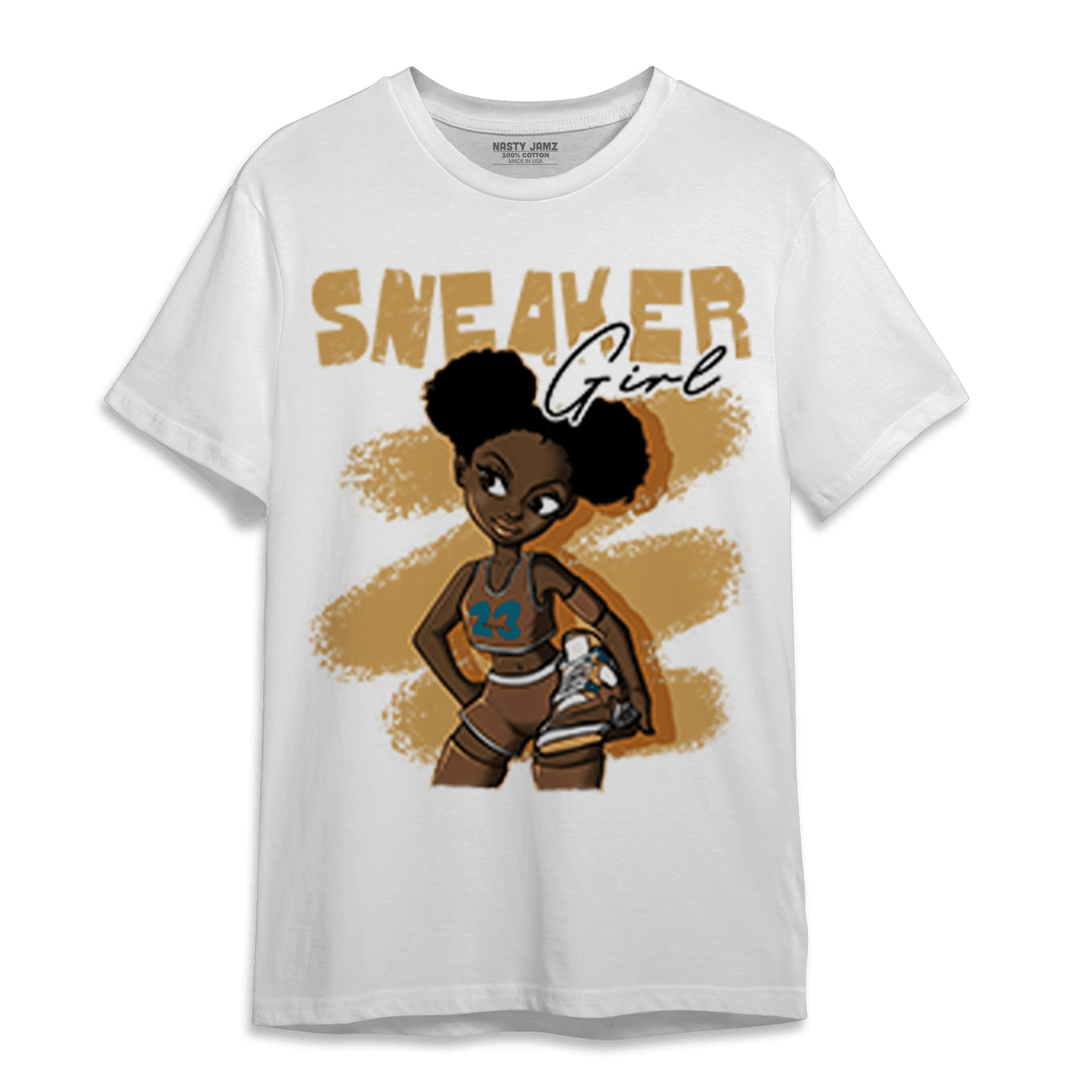 Cacao Wow 4s T Shirt Match Black Sneaker Girl - NastyJamz