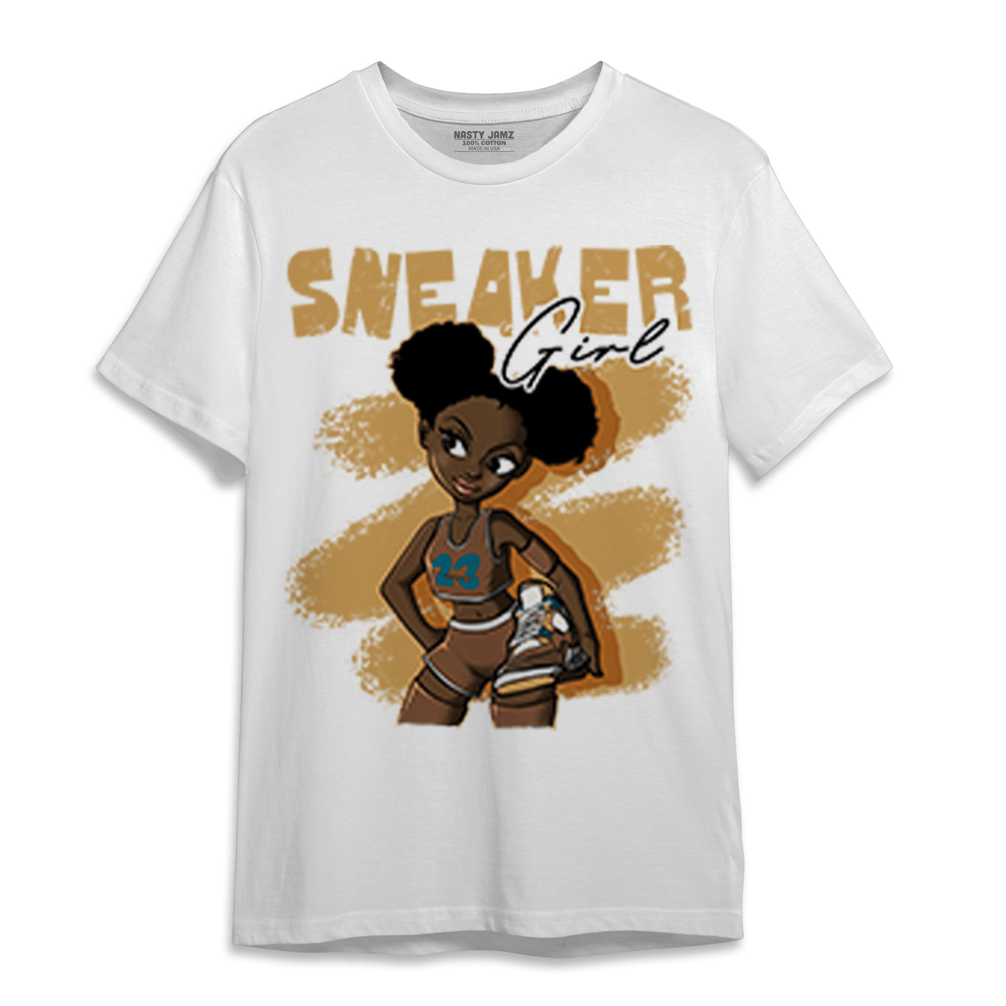 Cacao Wow 4s T Shirt Match Black Sneaker Girl - NastyJamz