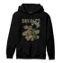 SE Craft Medium Olive 4s Hoodie Match Black Sneaker Girl - NastyJamz