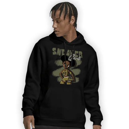 SE Craft Medium Olive 4s Hoodie Match Black Sneaker Girl - NastyJamz