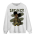 SE Craft Medium Olive 4s Sweatshirt Match Black Sneaker Girl - NastyJamz