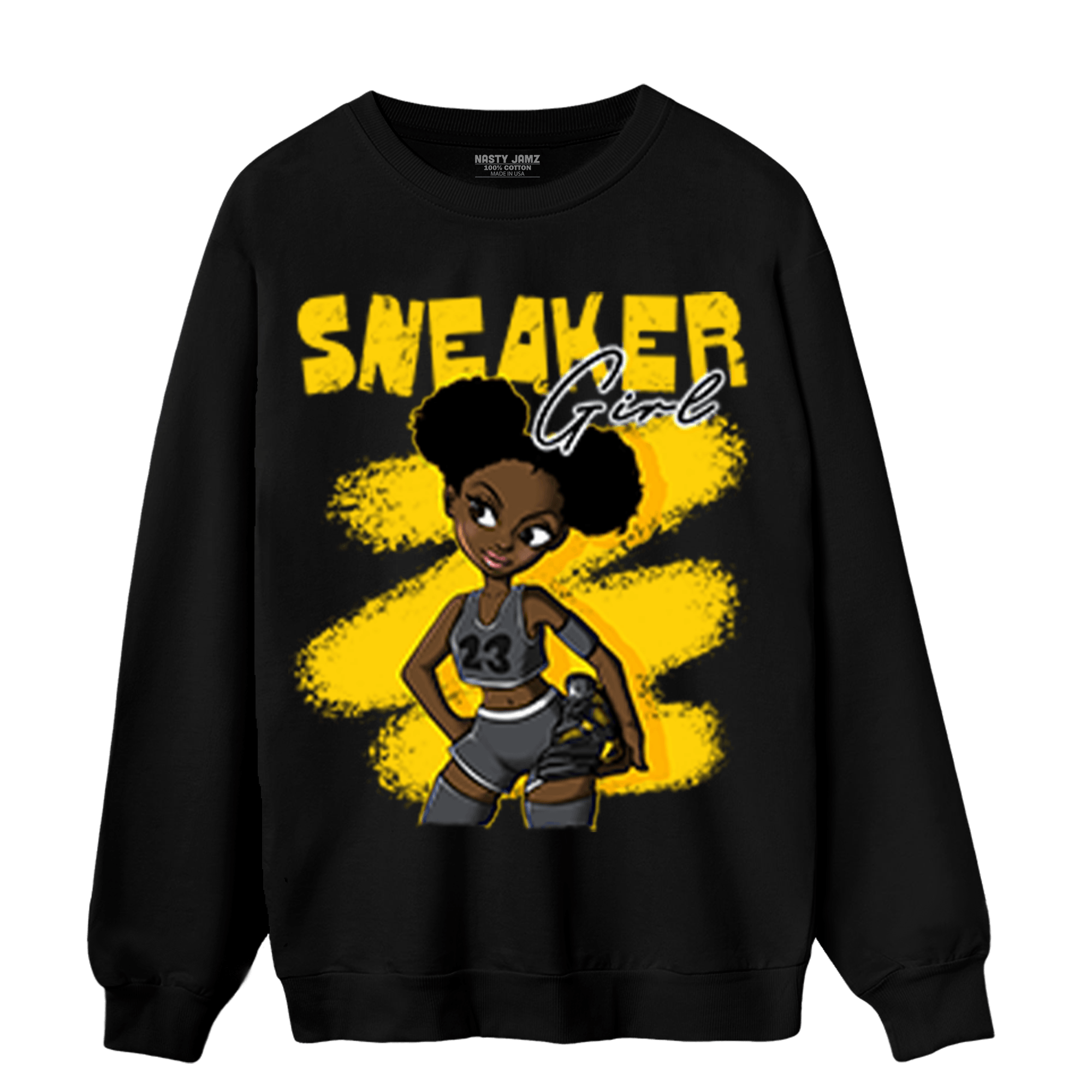 Thunder 4s Sweatshirt Match Black Sneaker Girl - NastyJamz