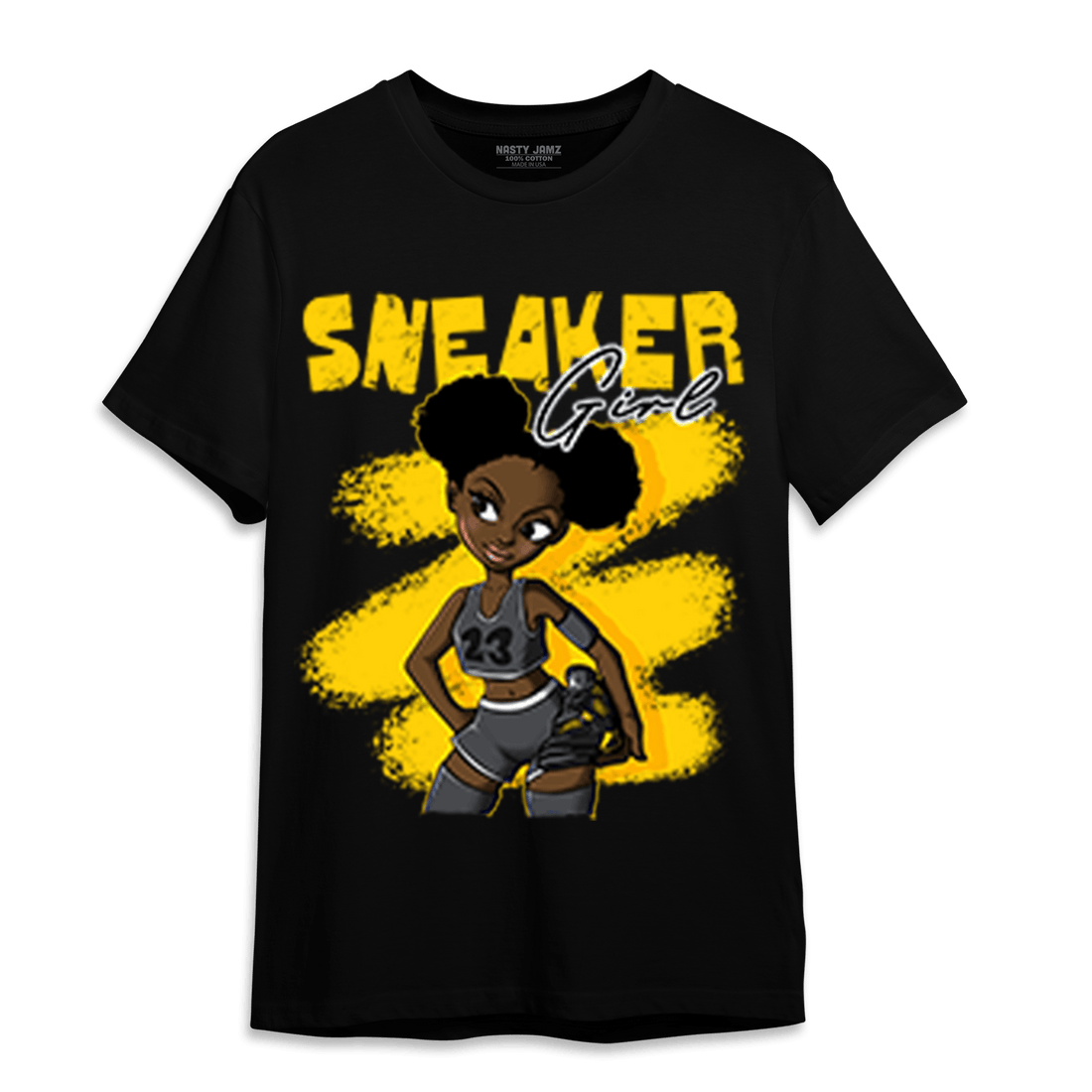 Thunder 4s T Shirt Match Black Sneaker Girl - NastyJamz