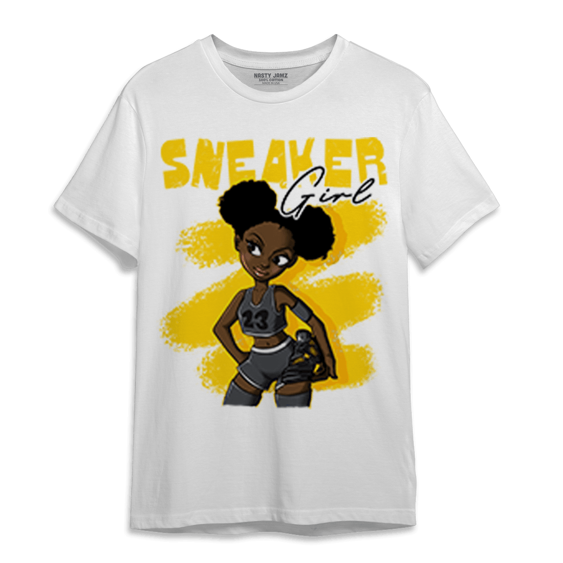 Thunder 4s T Shirt Match Black Sneaker Girl - NastyJamz