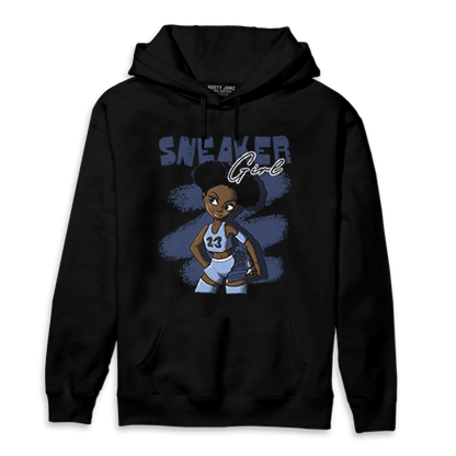 Midnight Navy 5s Hoodie Match Black Sneaker Girl - NastyJamz