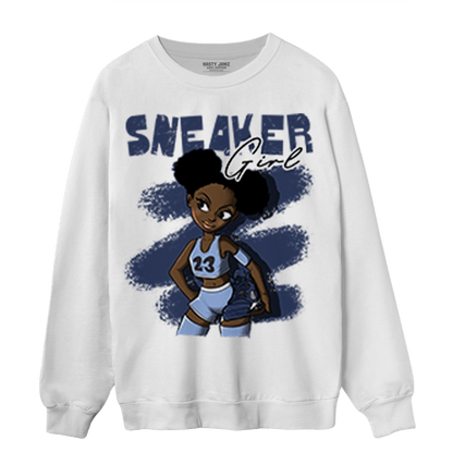 Midnight Navy 5s Sweatshirt Match Black Sneaker Girl - NastyJamz