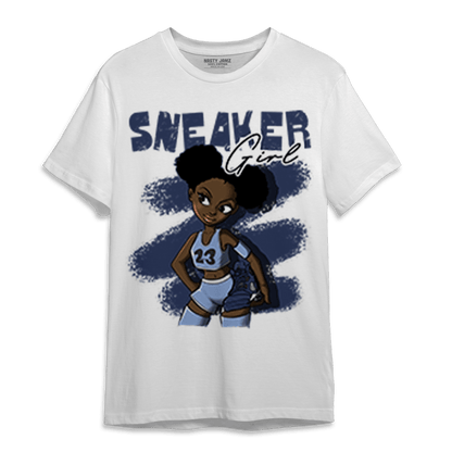 Midnight Navy 5s T Shirt Match Black Sneaker Girl - NastyJamz