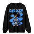 University Blue 5s Sweatshirt Match Black Sneaker Girl - NastyJamz