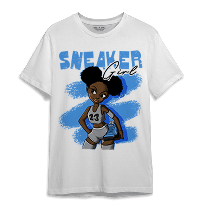 University Blue 5s T Shirt Match Black Sneaker Girl - NastyJamz