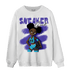 Aqua 6s Sweatshirt Match Black Sneaker Girl - NastyJamz