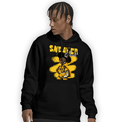 Yellow Ochre 6s Hoodie Match Black Sneaker Girl - NastyJamz