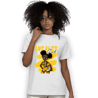 Yellow Ochre 6s T Shirt Match Black Sneaker Girl - NastyJamz