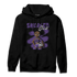 SB Dunk Low Court Purple Hoodie Match Black Sneaker Girl - NastyJamz