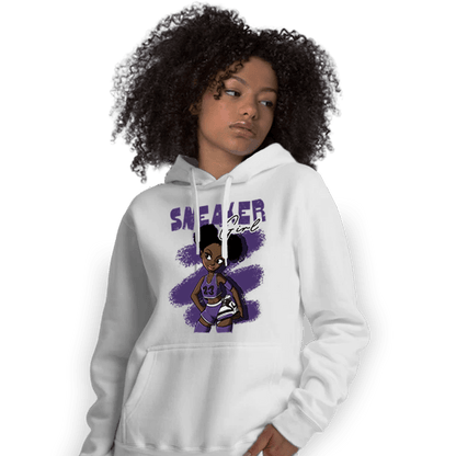 SB Dunk Low Court Purple Hoodie Match Black Sneaker Girl - NastyJamz