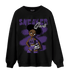 SB Dunk Low Court Purple Sweatshirt Match Black Sneaker Girl - NastyJamz