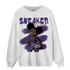 SB Dunk Low Court Purple Sweatshirt Match Black Sneaker Girl - NastyJamz