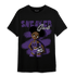 SB Dunk Low Court Purple T Shirt Match Black Sneaker Girl - NastyJamz