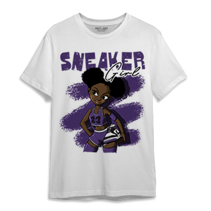 SB Dunk Low Court Purple T Shirt Match Black Sneaker Girl - NastyJamz