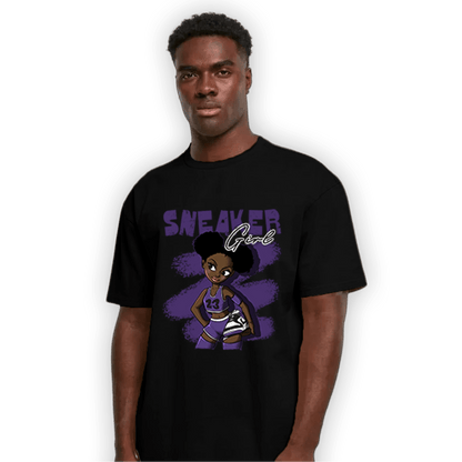 SB Dunk Low Court Purple T Shirt Match Black Sneaker Girl - NastyJamz